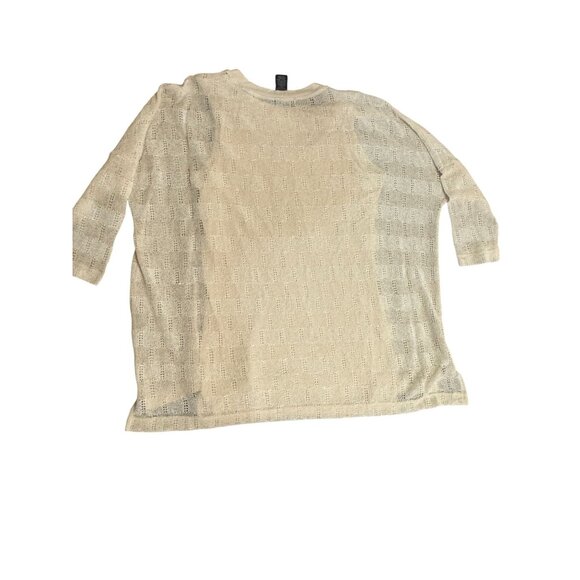Grace Elements Beige Knit Top With Inner Tank M - Picture 6 of 6